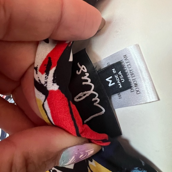 Lulus Pauma Navy Blue Print Crop Top and Wide-Leg Pants - Picture 10 of 11